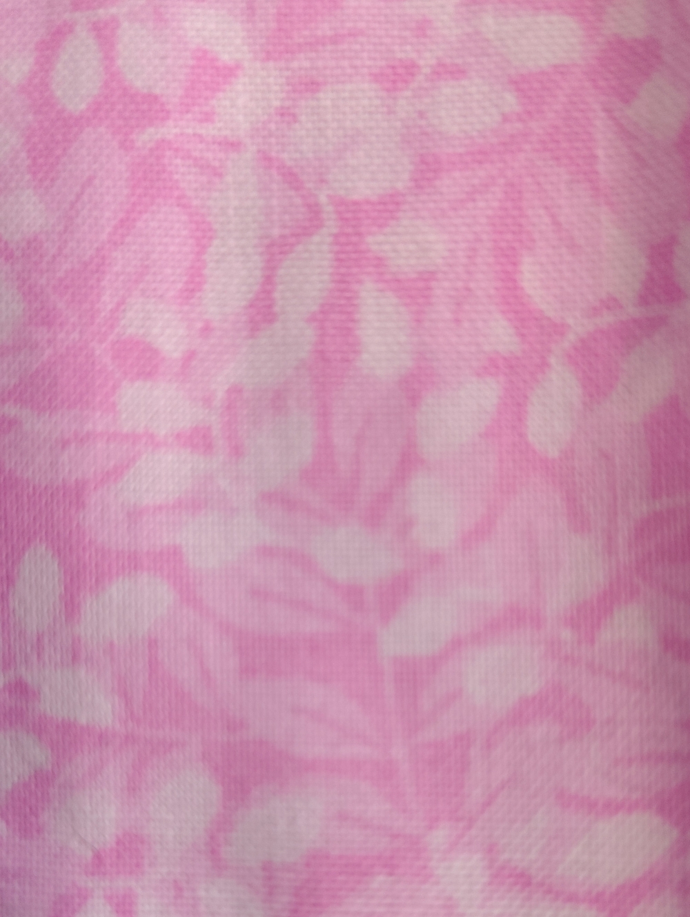 Pink With White Leaves Cotton Fabric - 5 Piece Fat Quarter Bundle